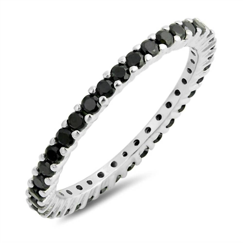 NEW STARLETTE women's wednesday eternity ring in silver